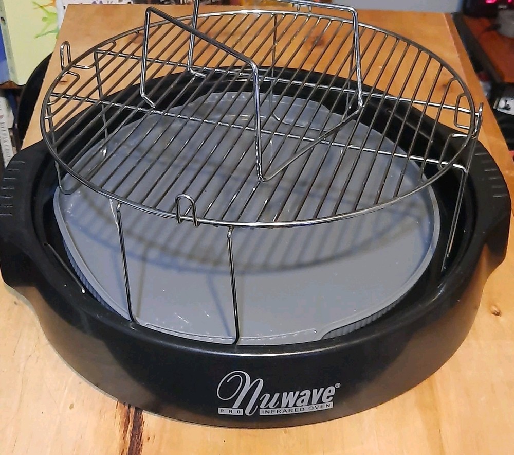 Nuwave Ovan Model 20353 Replacemnet Bottom Drip Pan And Rack Black Nocracks