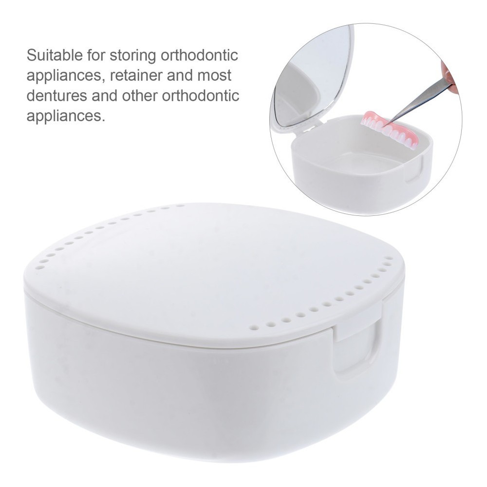Mirror Retainer Case Retainer Mouth Guard Denture Storage Box