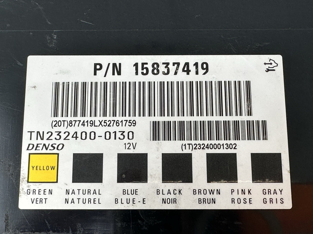 15837419 DENSO BCM Body Control Module