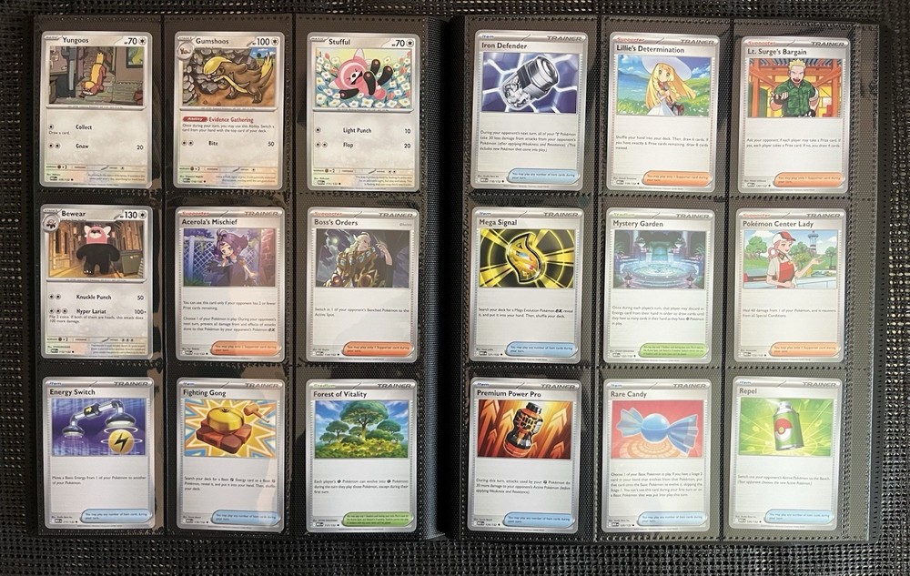 Mega Evolution Complete Base Set C/UC/R and EX 1-132 Binder Included.