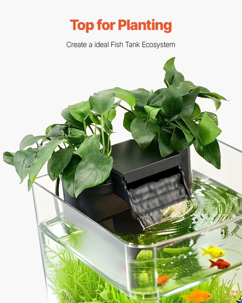 2G Fish Tank with Automatic Water Flow Control GPPS Clarity