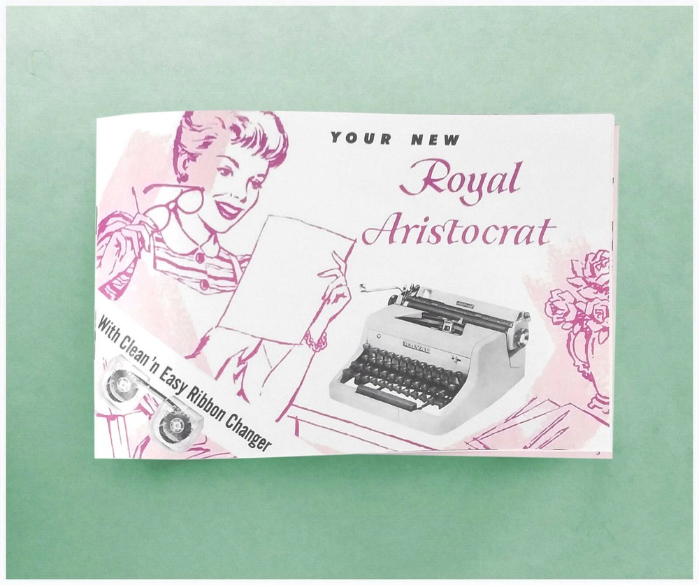 1950s Royal Aristocrat Typewriter User Instruction Manual