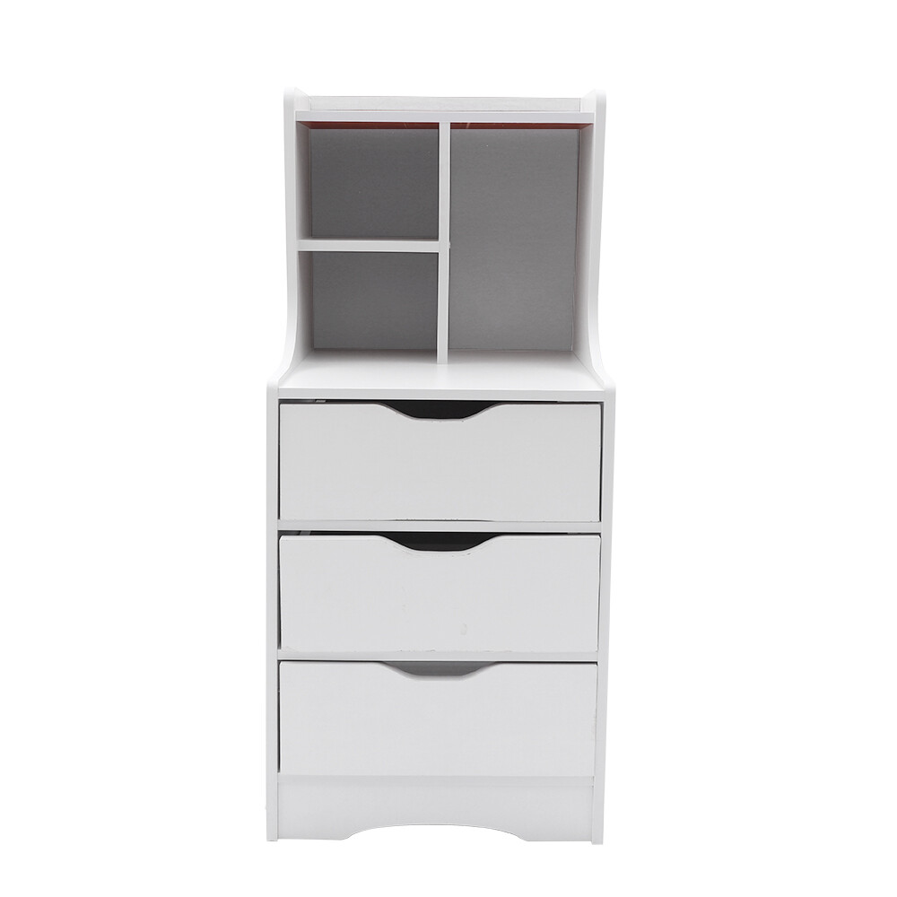 3 Drawers End Table Bedside Table Nightstand Organizer Storage Table Bedroom NEW