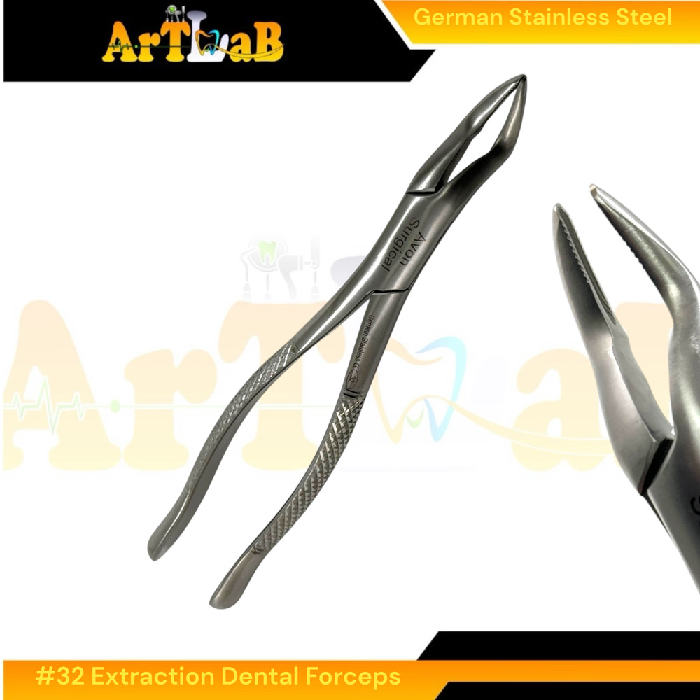 Universal Extracting Forceps Upper Teeth and Molars - German Stainless (1pc) #32