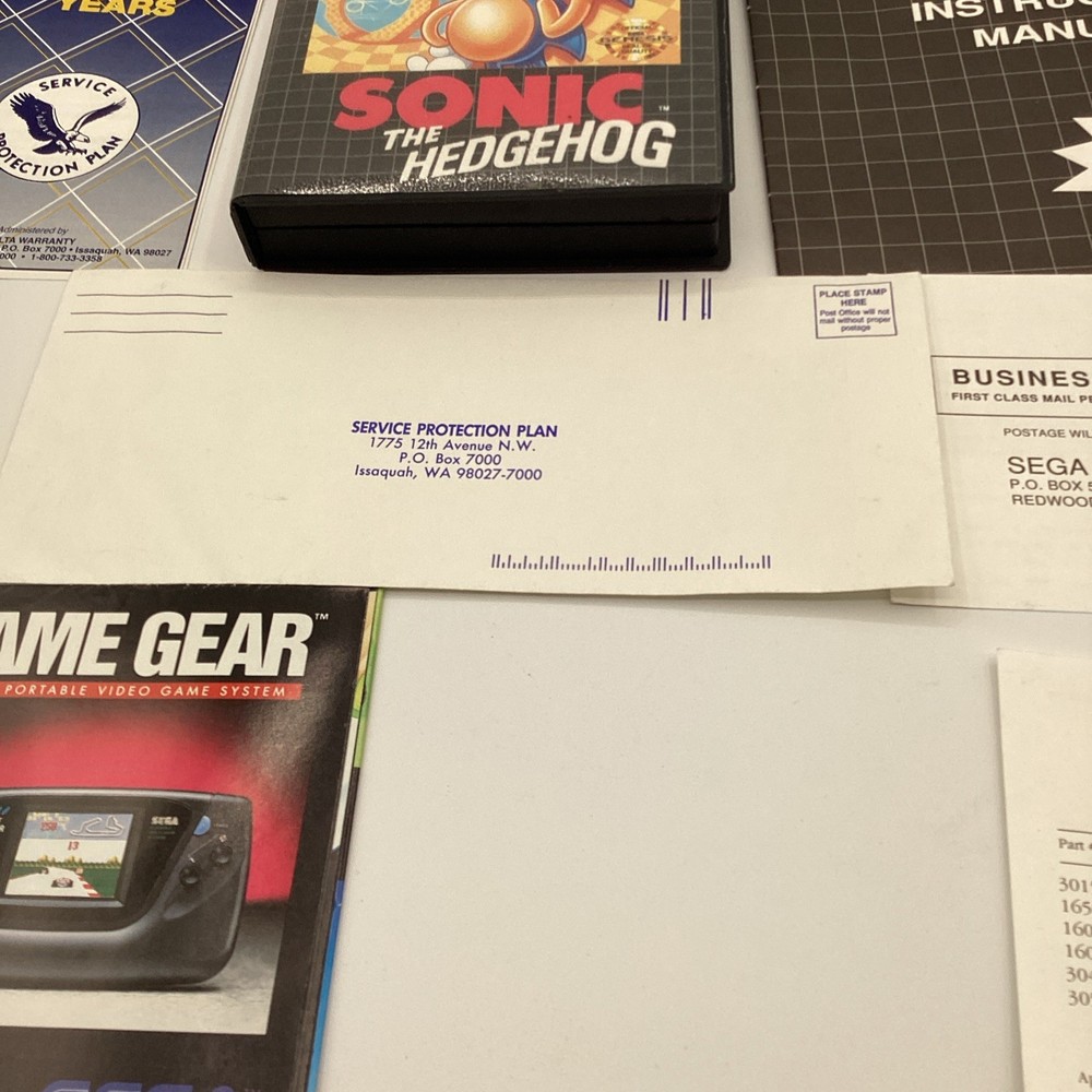 Sega Genesis Model 1 Console Sonic The Hedgehog Bundle System Inserts ONLY!