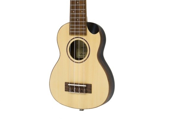 Solid Sitka/Ebony Super Soprano Uke US490CTE
