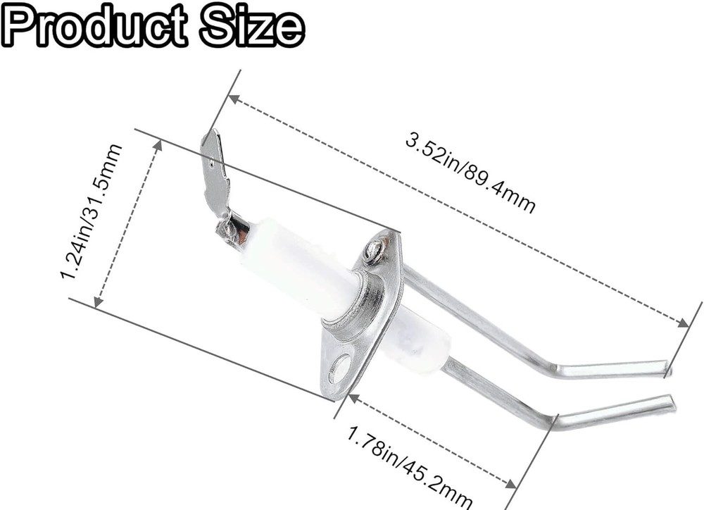 2-Prong Electrode Assembly Compatible with Suburban 232258, RV Water Heater Part