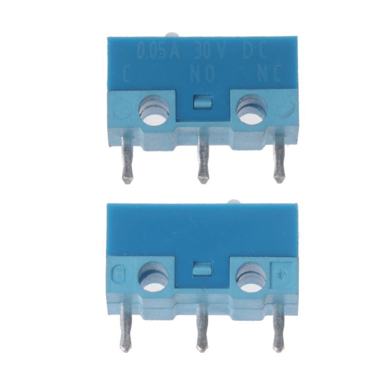 5Pcs Original HUANO White Dot Blue Shell 0.74N Mouse Micro Switch Silver Alloy