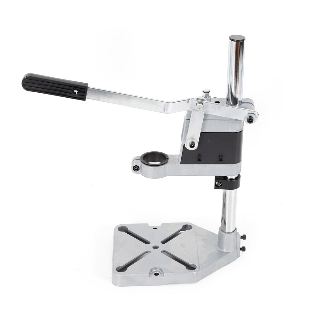 Bench Clamp Drill Press Stand Adjustable Drilling Pedestal Holder Tool Portable
