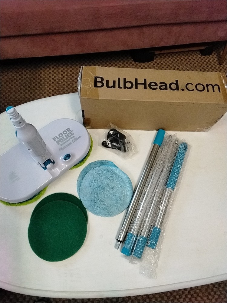 Bulb Head Floor Police Motorized Mop