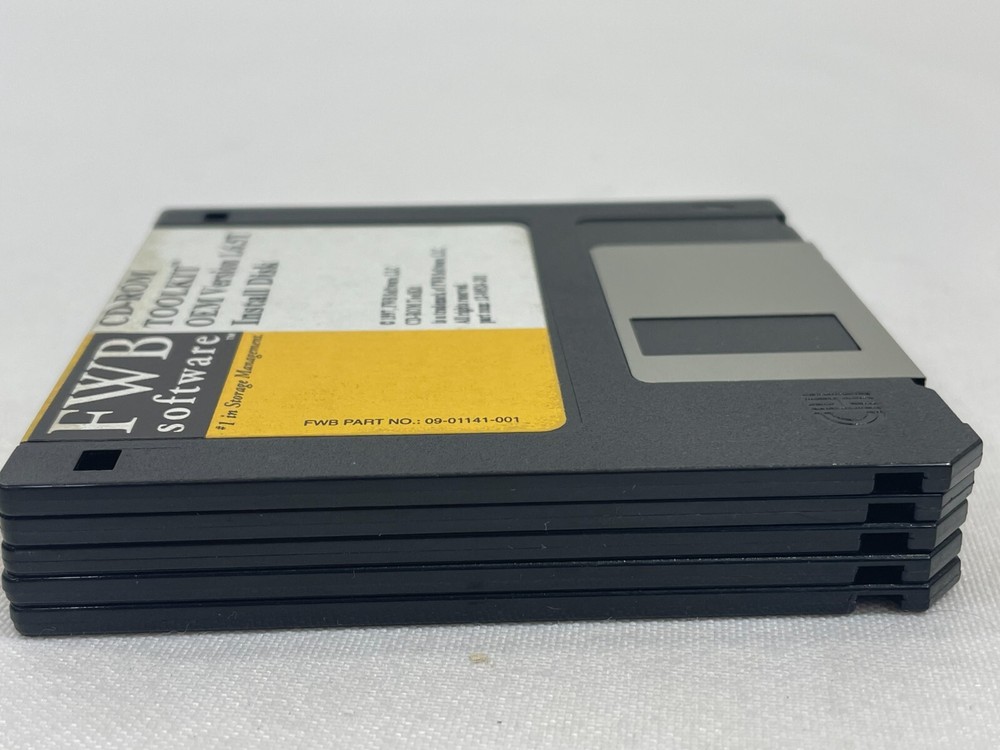 Vintage 1997 FWB Software CD-ROM Hard Disk Tool Kit 3.5" Floppy Disk