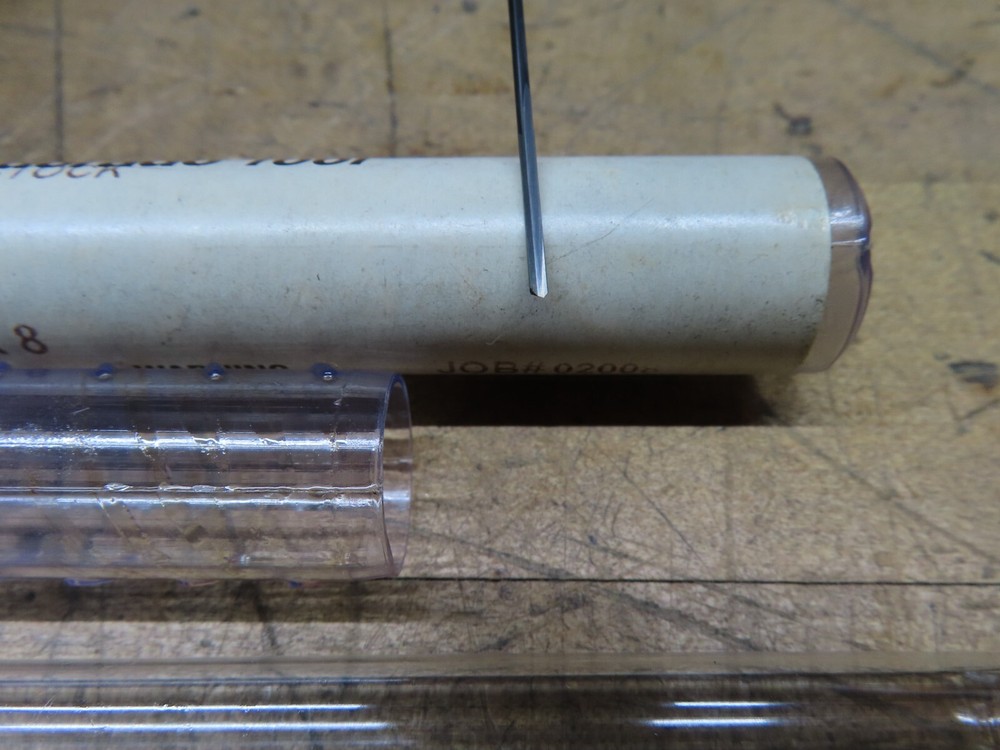 Eldorado 0.0550" X 8" coolant thru solid carbide gun drill 1/2" shank (@D48)