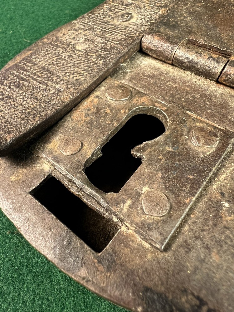 Antique Hand Forged Sliding Hasp Lock