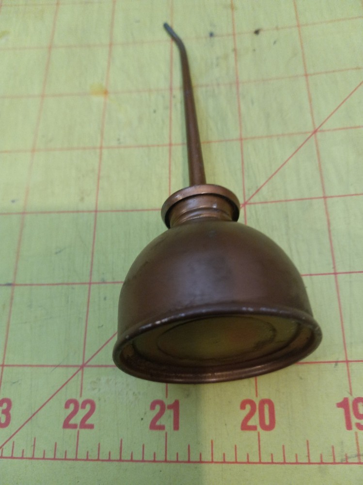 Vintage 6 " Tall Sewing Machine Thumb Pump Oiler