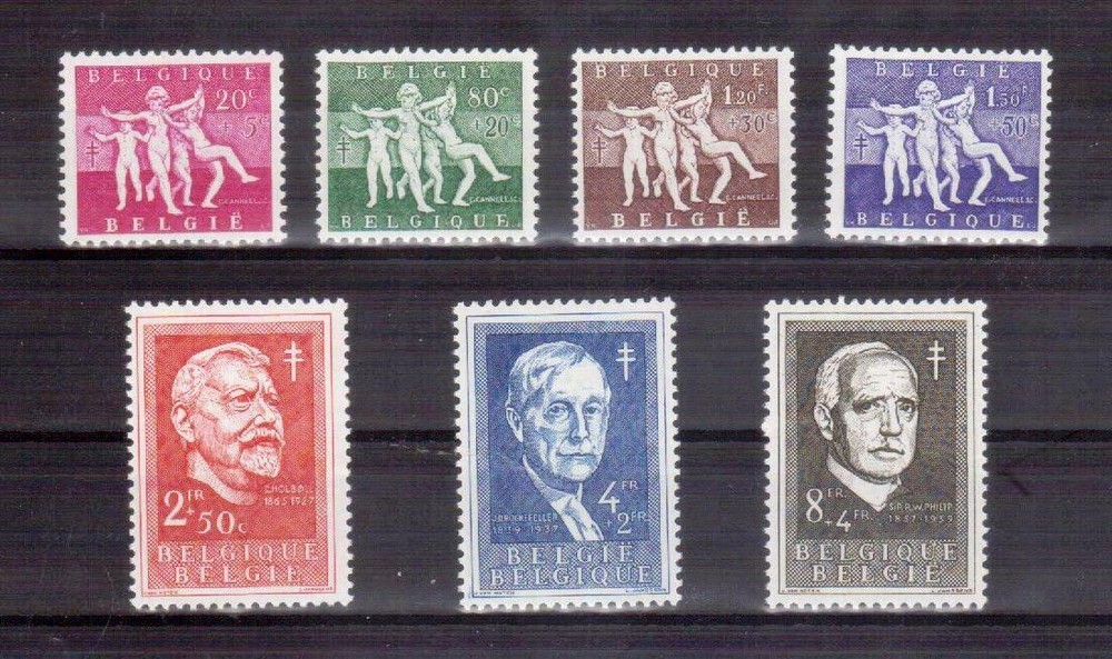 Belgium 1955 Anti TB set MLH