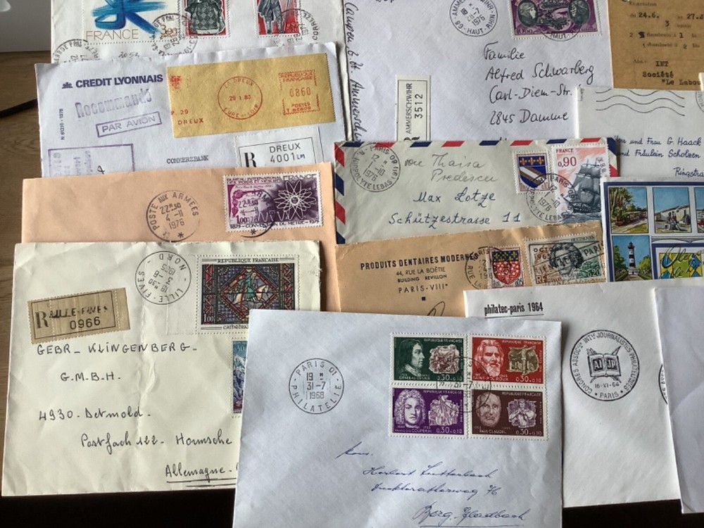 France postal covers 20 items Ref A1892