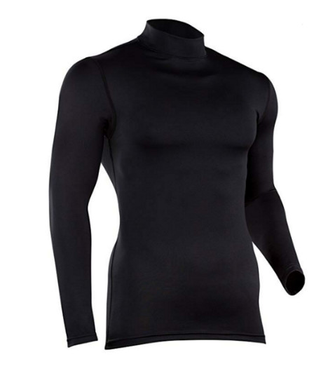 OUTFITT Men's Base Layer Midweight Long Sleeve Mock Neck 2XL