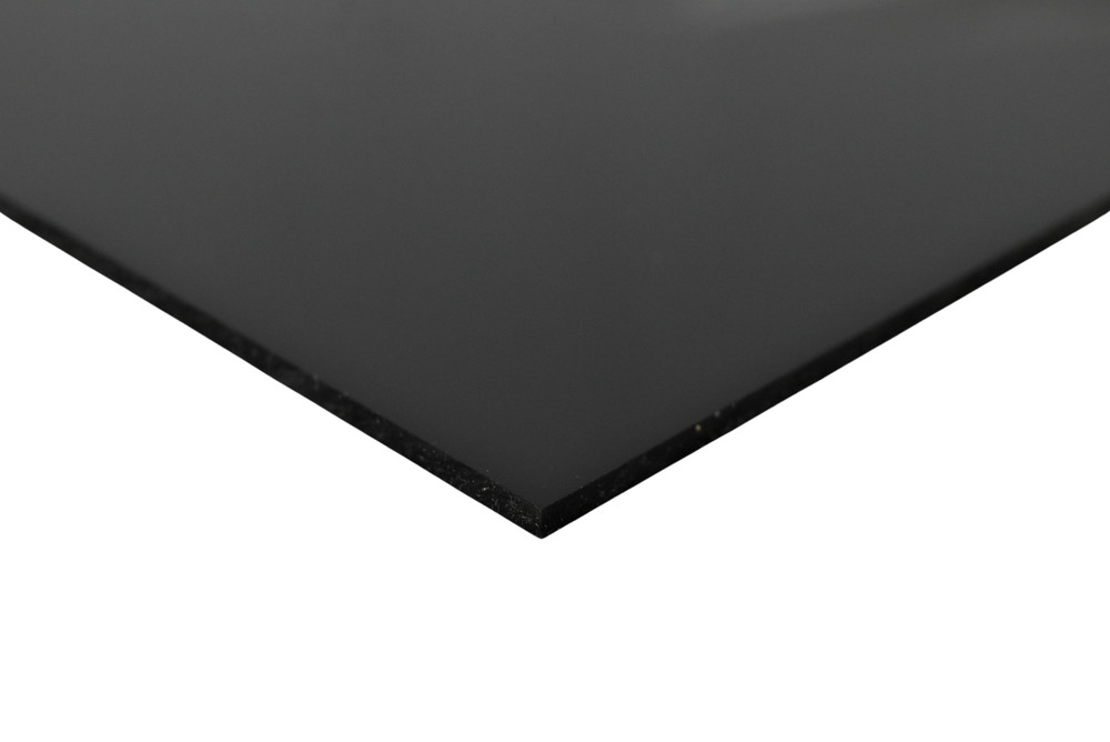 BuyPlastic Black Polycarbonate Plastic Sheet  3/16" x 12" x 24" , Lexan panel