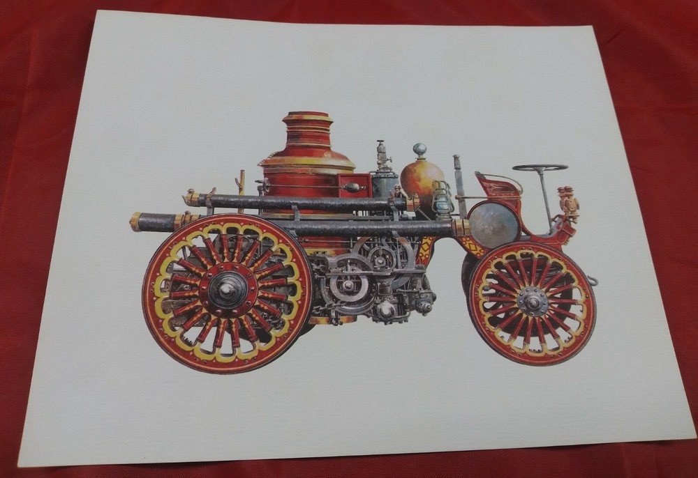 1960 Cities Service Vintage Fire Engine Prints