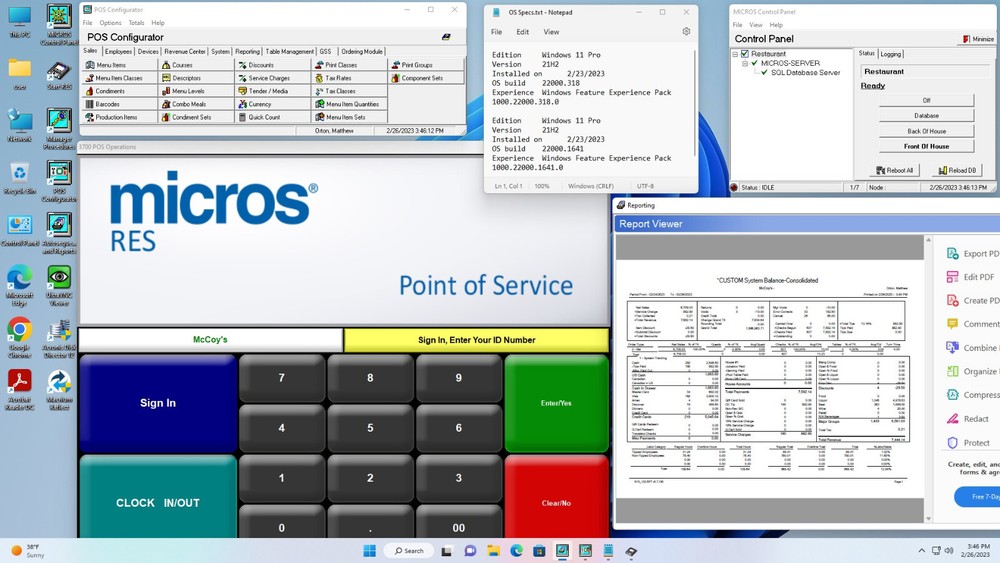 Micros RES 3700 5.7 Windows 11 Server (KEEP RES ALIVE!)
