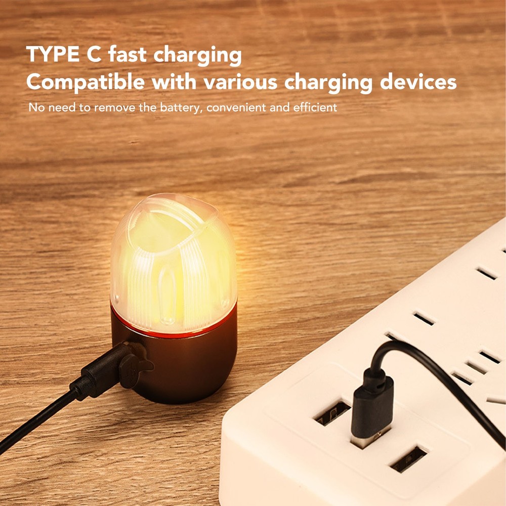 Flashlight Magnetic Multiple Light Source 400mAh Camping Lamp With Lanyard