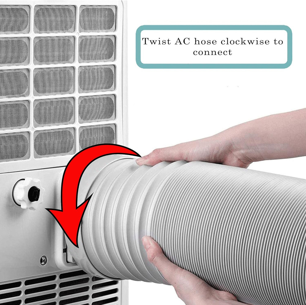 Portable Air Conditioner Hose, Portable Exhaust Vent Hose with 5.9 Inch Diameter