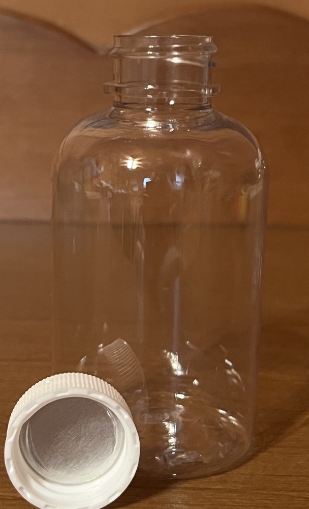 4oz (120mL) Plastic Boston Round PET Bottles