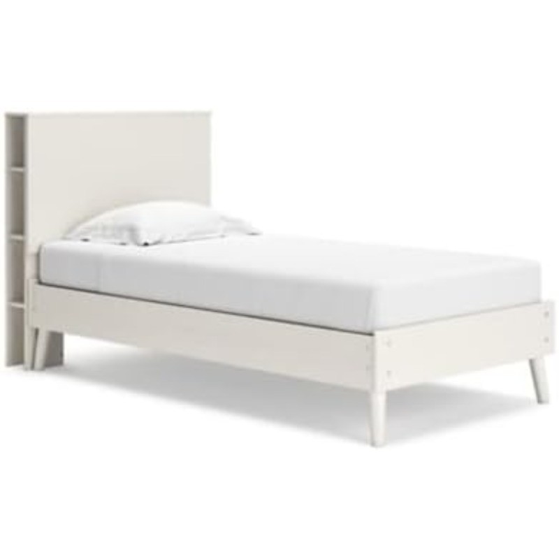 Aprilyn Twin Bookcase Headboard, Whitewash