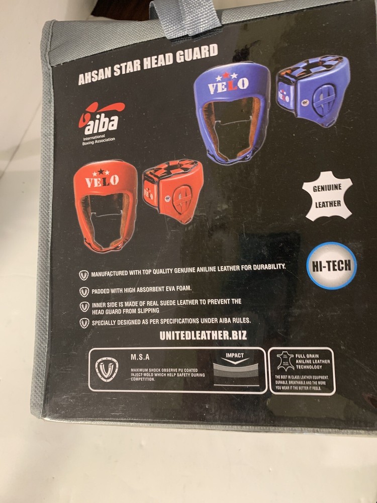 Velo Ahsan Star Head Guard Blue Large