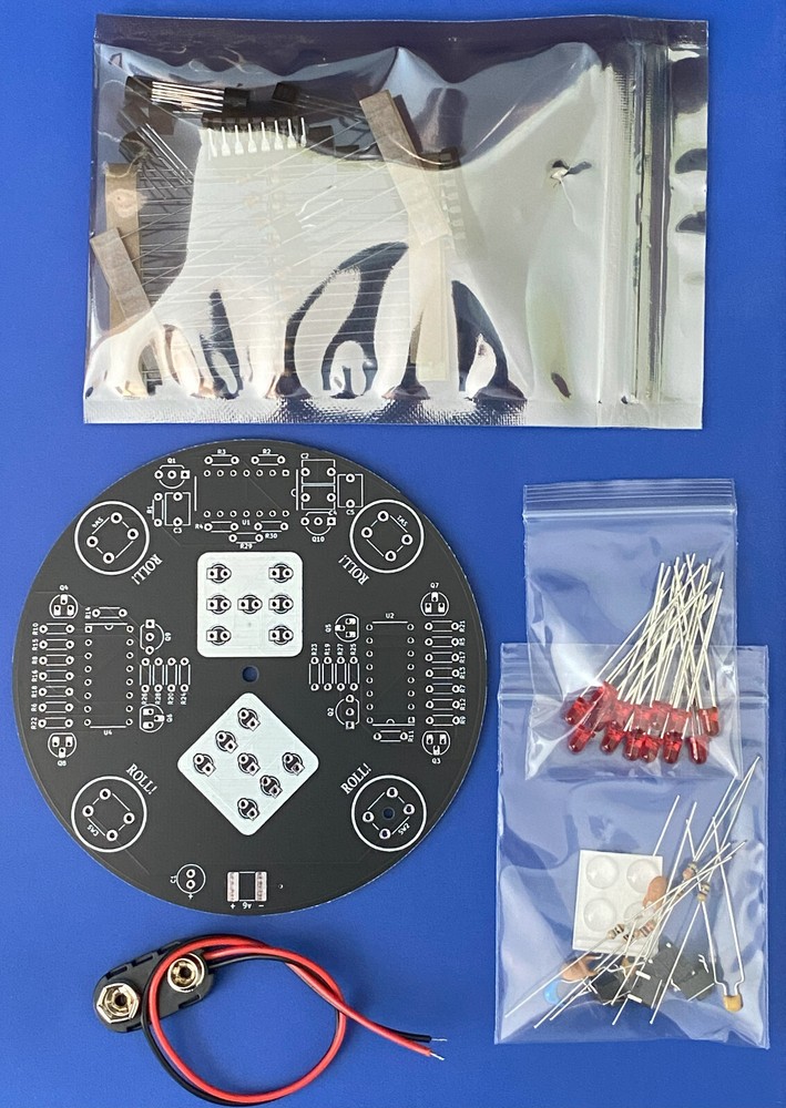 Electronics Soldering Practice Circuit Board Kit - Electronic Dice