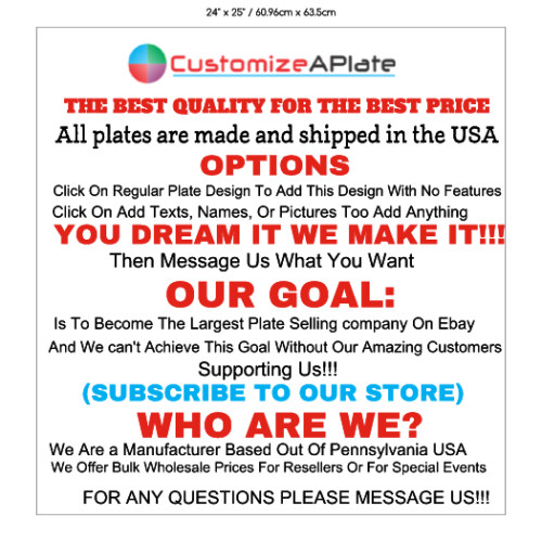 Candle Light Fire Flame Romantic On License Plate Car Front Add Names