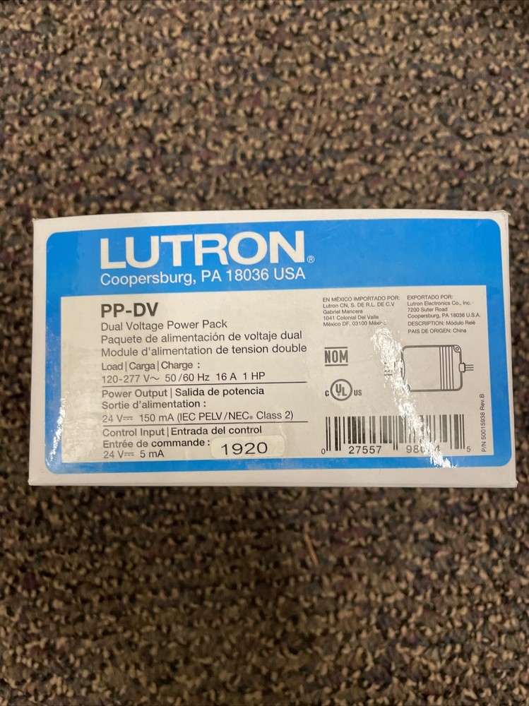 LUTRON Dual Voltage Power Pack PP-DV 24V 