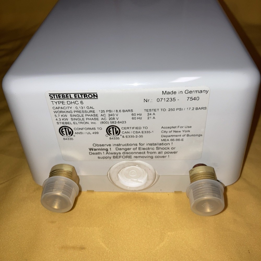 Stiebel Electron Instantaneous Water Heater DHC6