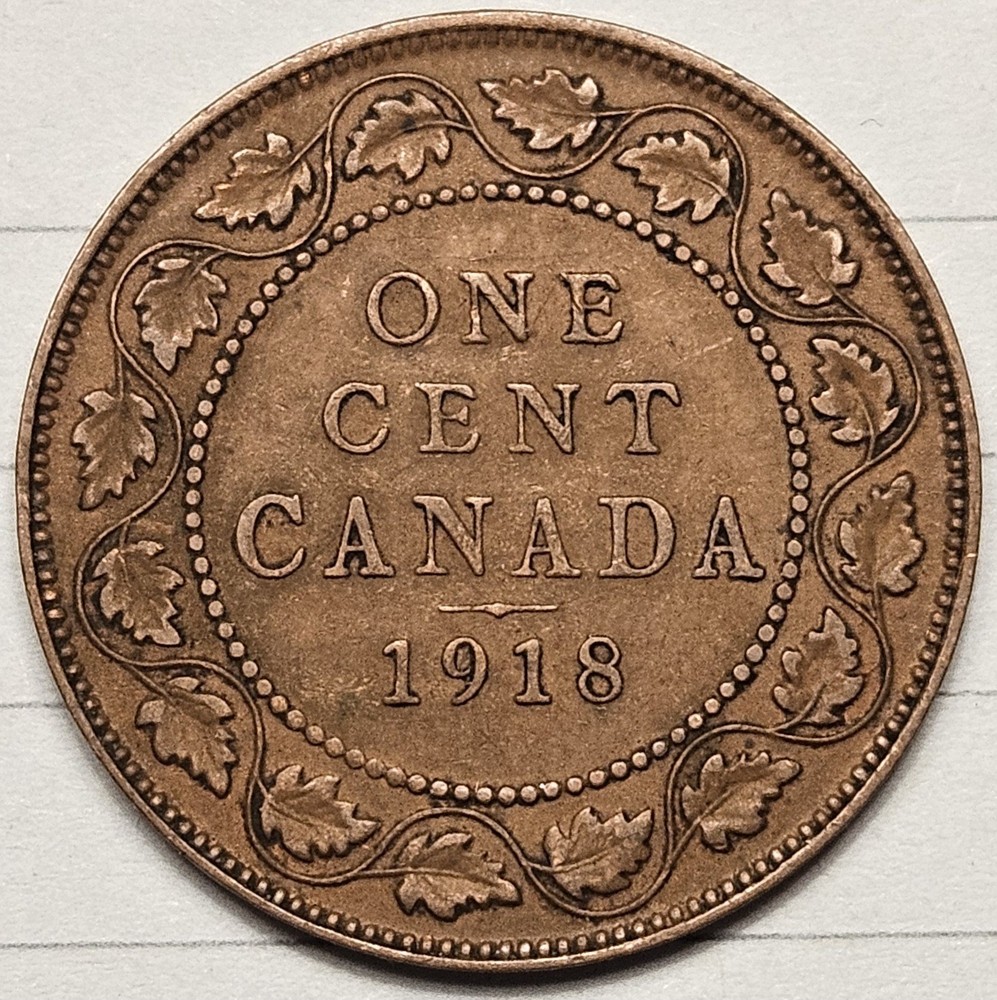 1918 Canada Large Cent - Canadian Penny B