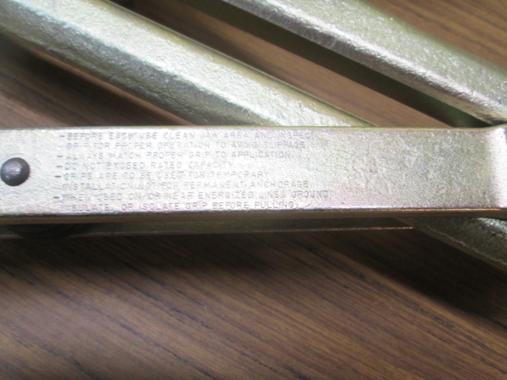 KLEIN TOOLS 1628-40 Cable Pulling Jaw Grip 25,000 lb 1.162"