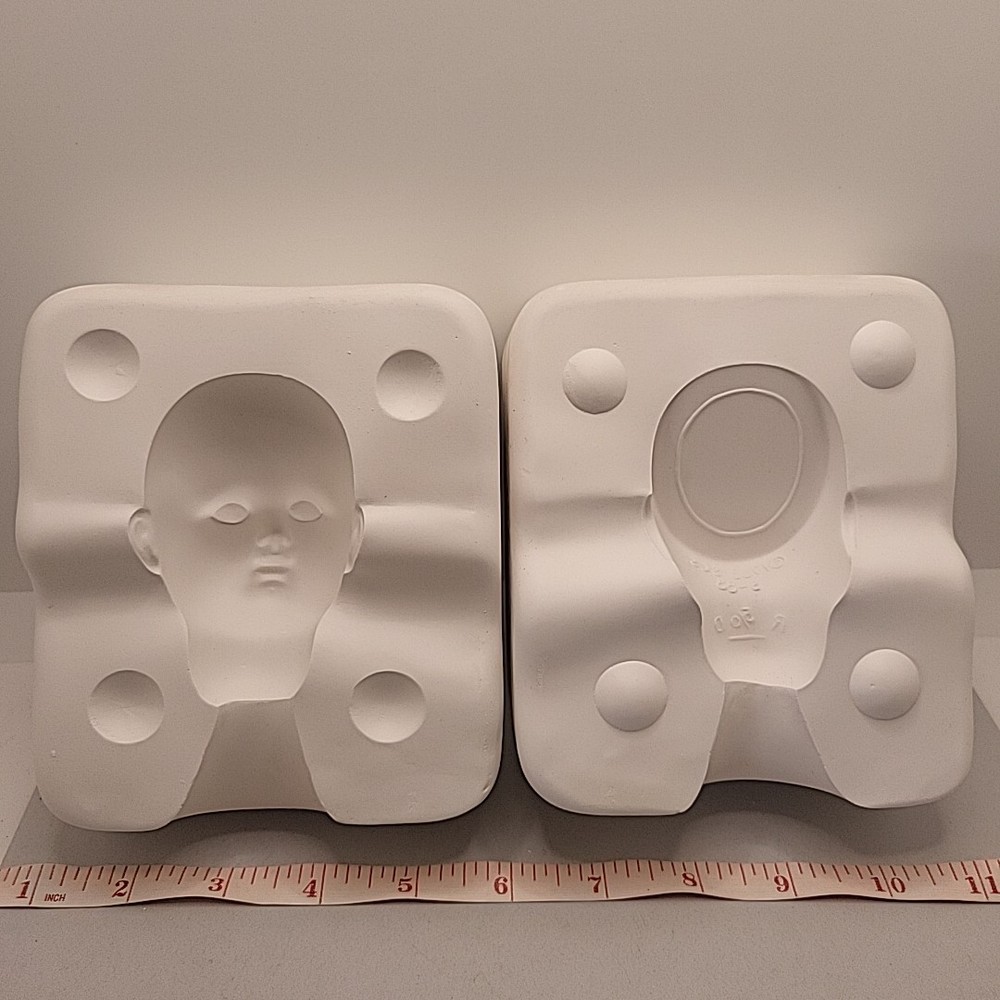 Vtg Seeley Ceramic Slip Mold S-88 Mora Doll Head 1983