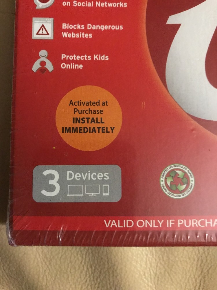 Trend Micro Internet Security 2016 | 3 Devices | 6 Months | PC/Mac Disc