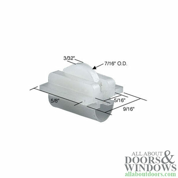 Roller Assembly (Flat) - Sliding Windows, Nylon