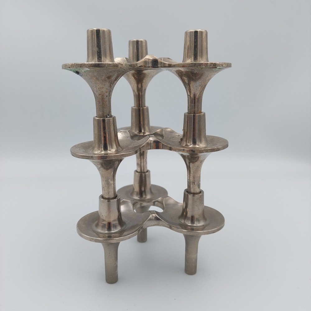 Ceasar Stoffi & Fritz Nagel Orion BMF Modular Stackable Three Candle Holder 3