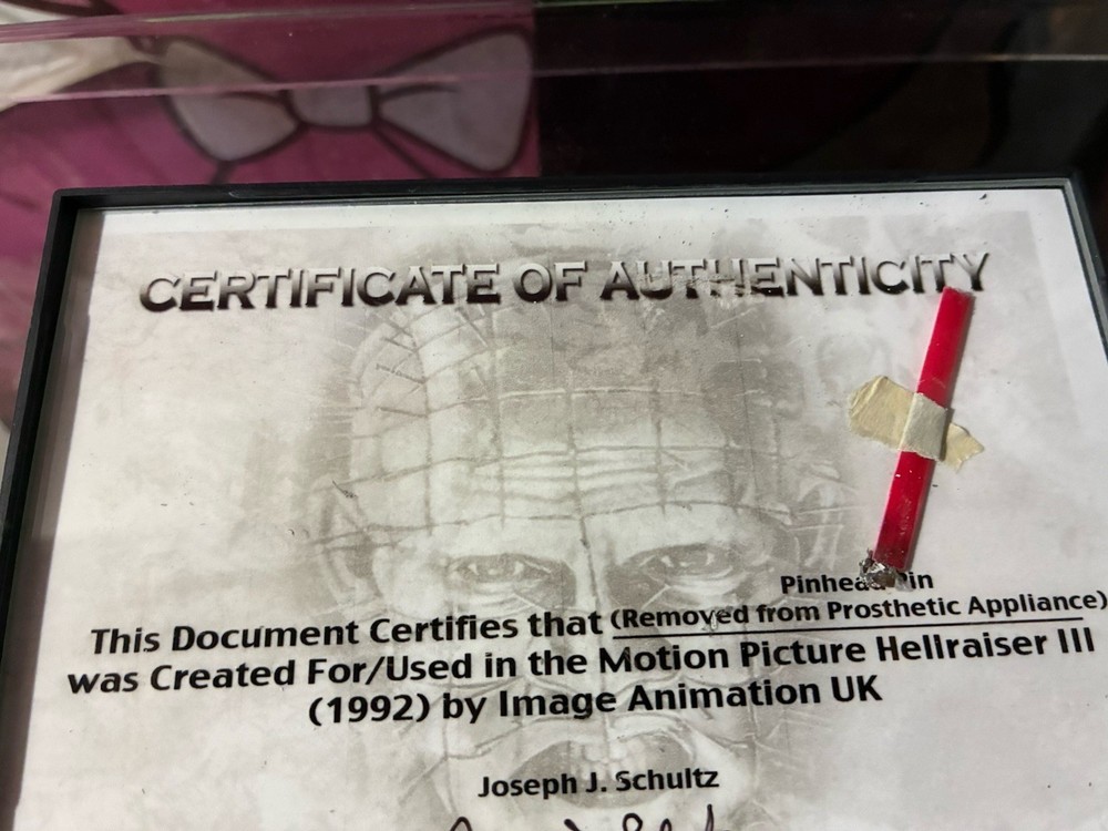 Hellraiser 3 Authentic Pinhead Screen Used Movie Prop w/COA Clive Barker