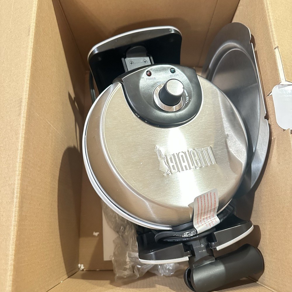 Bialetti Ceramic Coated Rotating Belgian Waffle Maker - Model TSK-2901BW