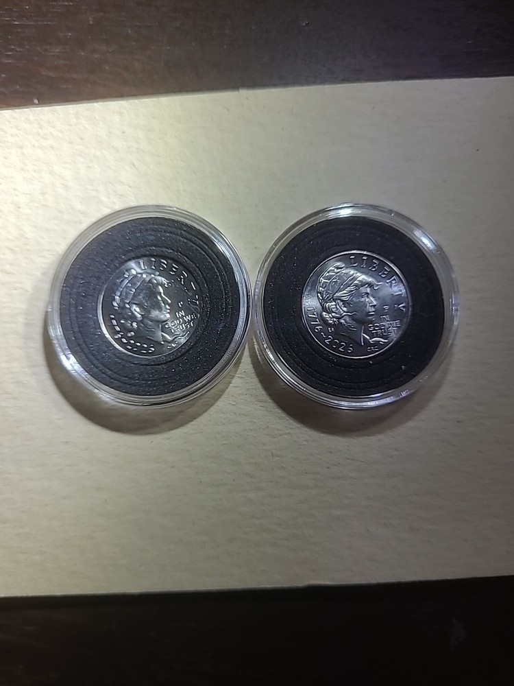 2 Different Type 1776-2026 P SemiQ Emerging Liberty Dimes W/ "Die Break Errors"