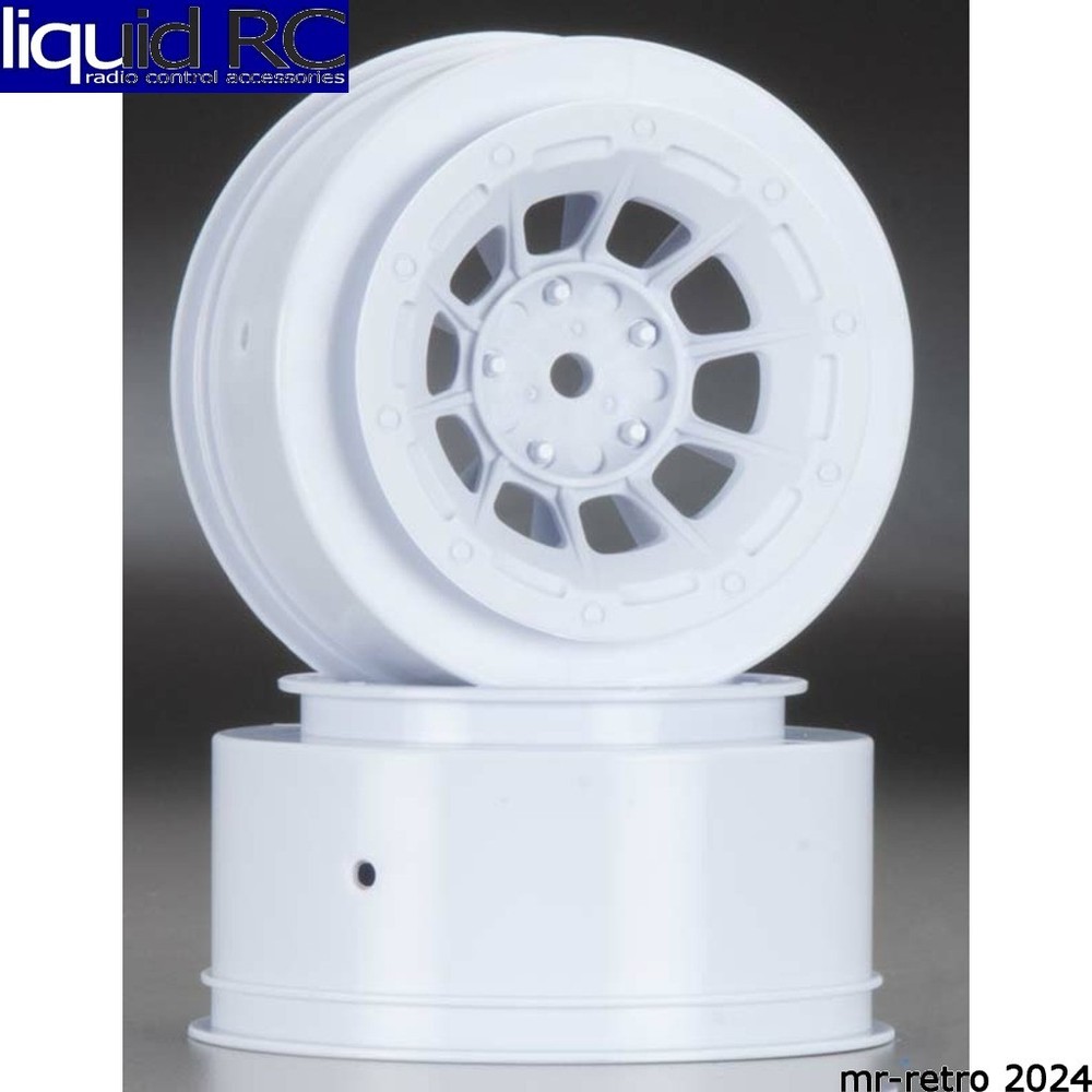 JConcepts 3350W Hazard Slash 2WD Front Wheel White (2)