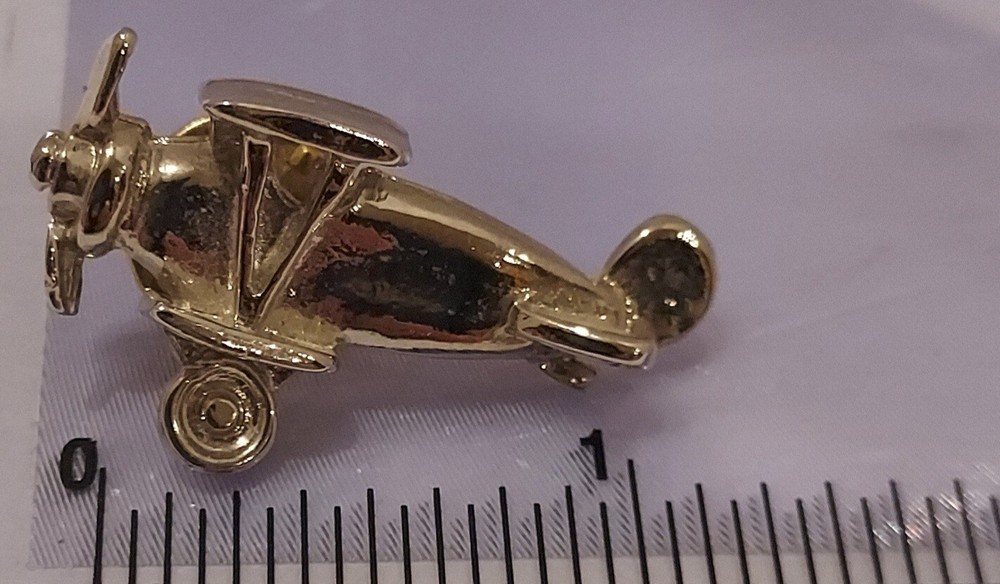 Biplane Pin-Silver