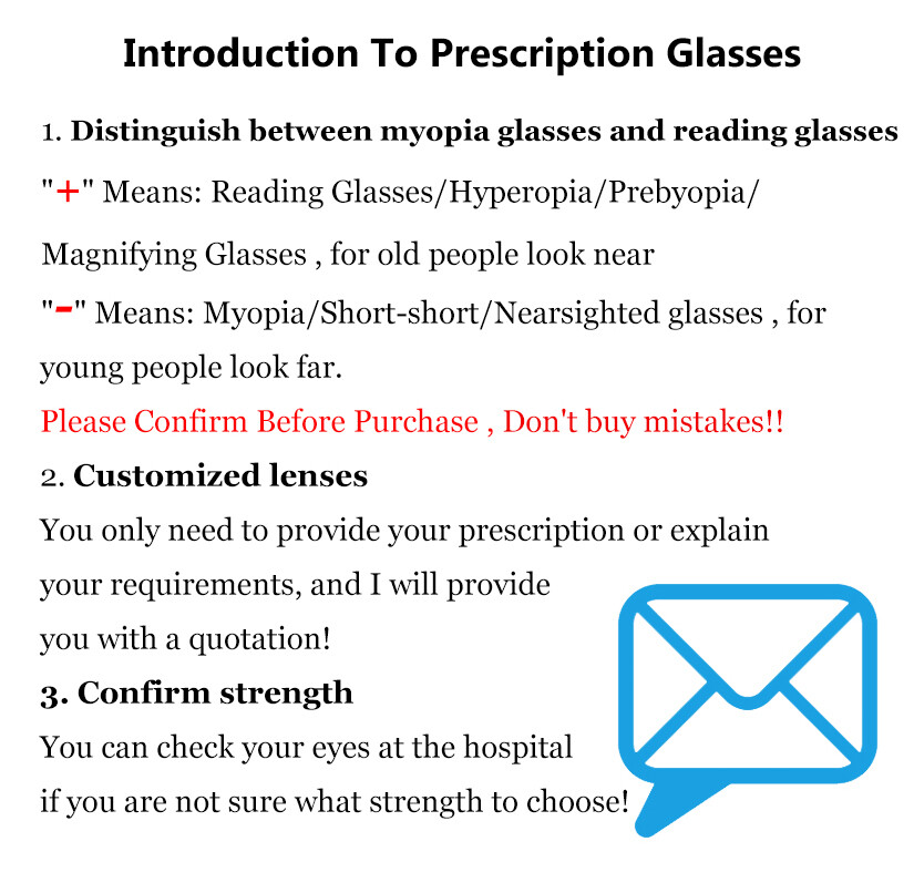 Women Square Blue Light Blocking Myopia Nearsighted Glasses Large Frame Glasses
