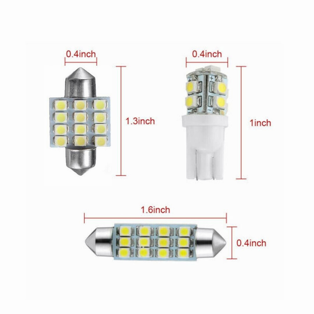 40pcs LED Interior Lights Bulbs Kit For Lexus Car Trunk Dome License Plate Lamps