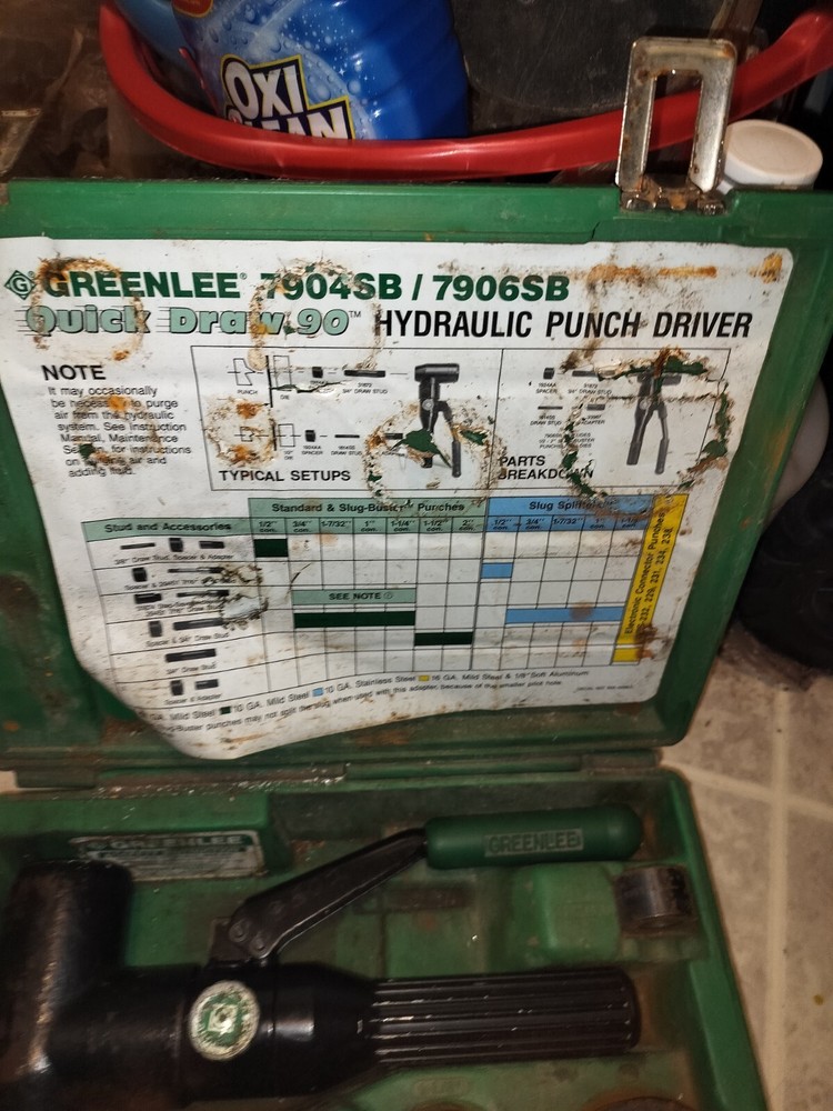 Greenlee 7906SB Quick Draw Punch Driver Kit
