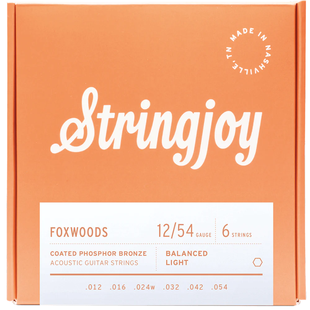 Stringjoy Foxwoods Light (12-54) Coated Phosphor Bronze Acoustic Strings