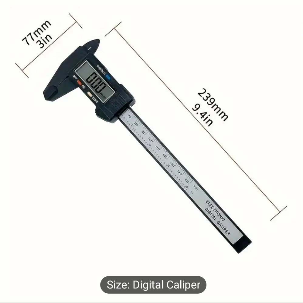 Digital Caliper Measuring Tool Electronic Micrometer With Large LCD Screen