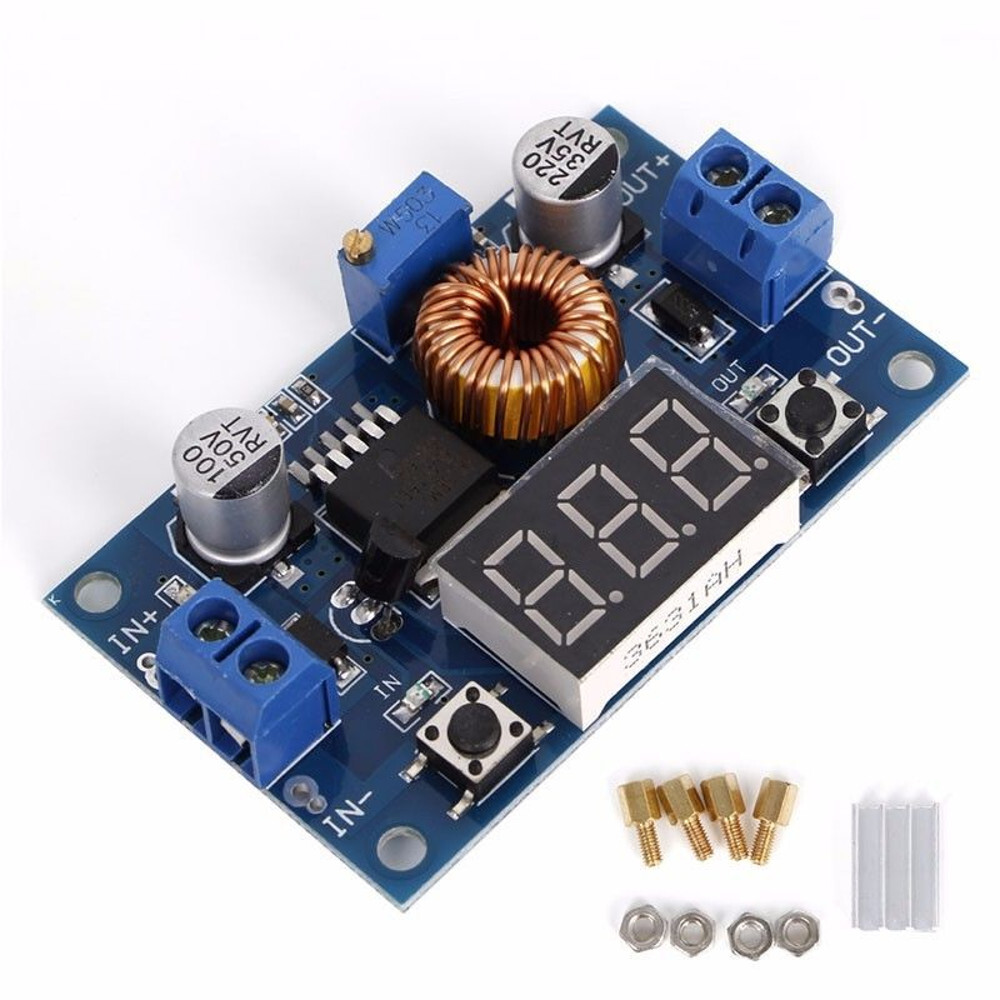 5A DC Step Down Adjustable Voltage Power Converter Buck & Voltmeter XL4015
